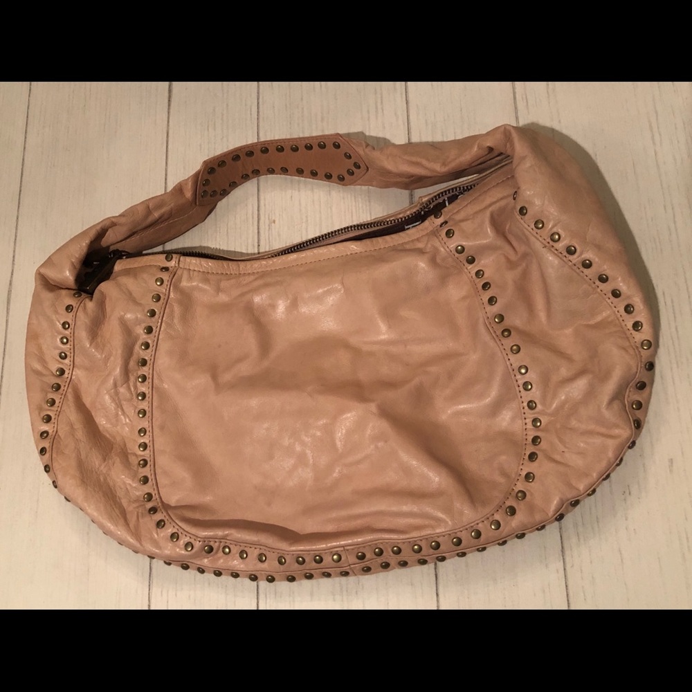 Kooba studded leather hobo with dust bag